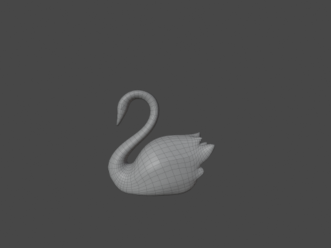 3D Wedding Cake Model Romantic Tiered Dessert with Roses Swans 3D Модель