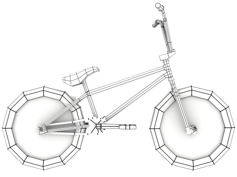 Stylized BMX Bike 3Dモデル