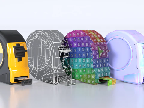 Pacote de acess&oacute;rios de ferramentas b&aacute;sicas Modelo 3D