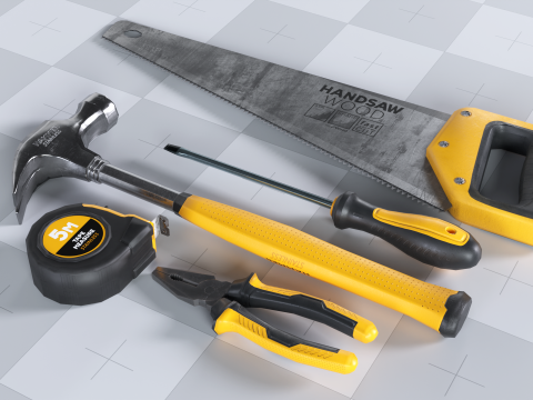 Starter Tools Prop Pack 3D Model