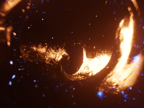 Czarna dziura Model 3D