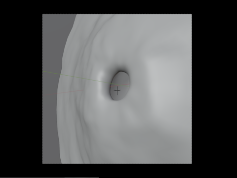 Lubang Hitam Model 3D