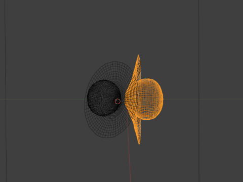 Lubang Hitam Model 3D