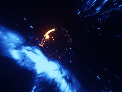 Lubang Hitam Model 3D