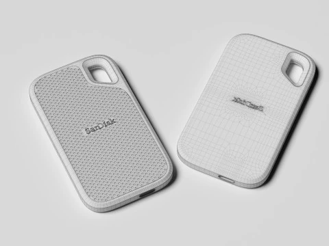SanDisk Extreme Portable SSD 3D Model