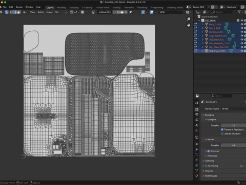 SanDisk Extreme Portable SSD 3D Model
