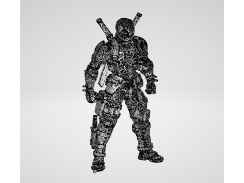 Deathpool - Antihero Inspired 3D Character Model Model 3D
