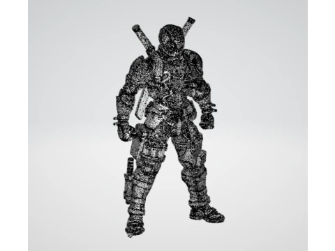 Deathpool - Antihero Inspired 3D Character Model 3D Model