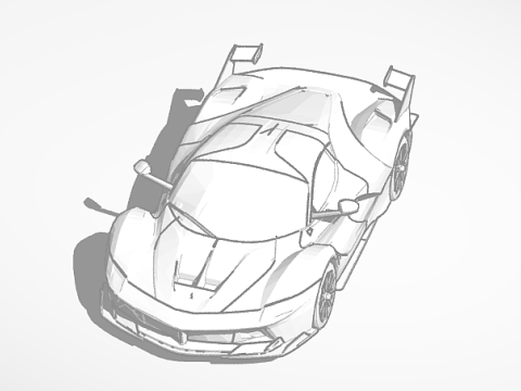 Corvette Stingray 3D प्रिंट मॉडल