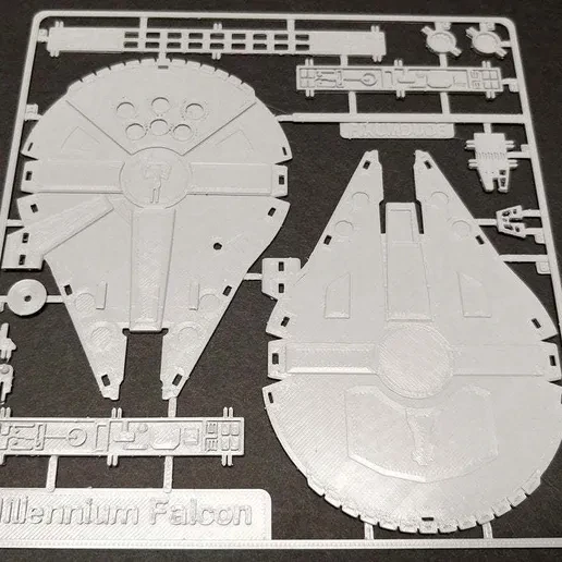 Millennium Falcon 3D Print Model .c4d .max .obj .3ds .fbx .stl .blend