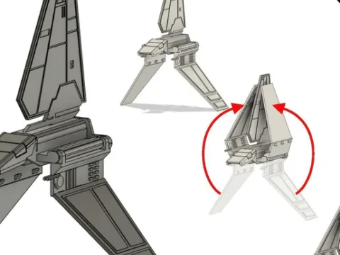 Imperial Shuttle 3D Print Model