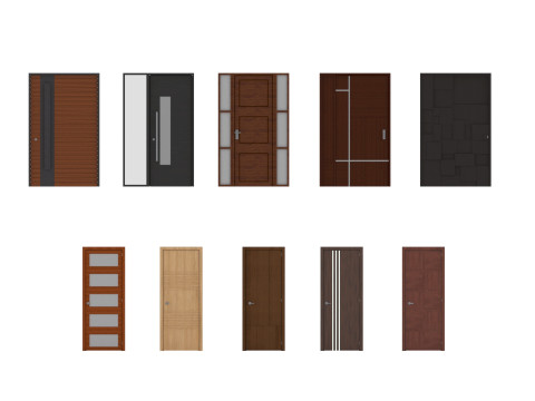 Modern doors set 3D Modell