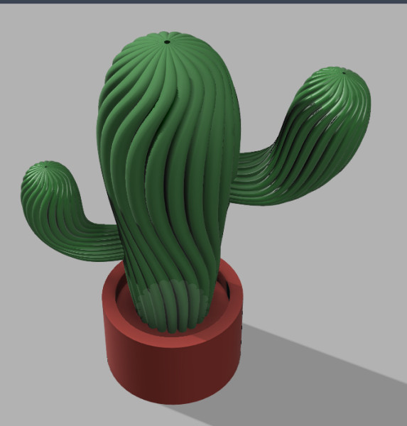 3D CACTUS - PRINTABLE 3D 프린트 모델 .c4d .max .obj .3ds .fbx .stl .blend