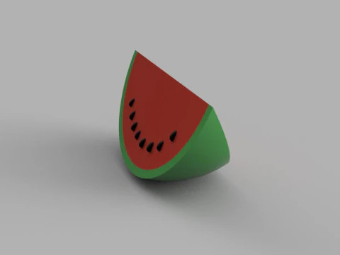 3D Water melon Slice - Printable 3D Print Model