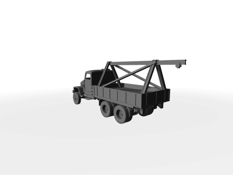 IFA G5 Behelfskran 3D-Modell 3Dモデル