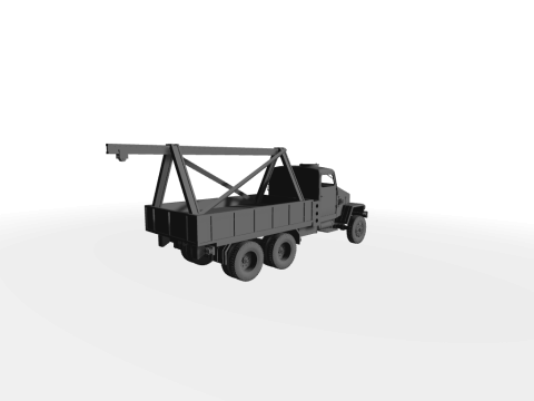 IFA G5 Behelfskran 3D-Modell 3Dモデル