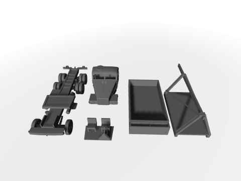 IFA G5 Behelfskran 3D-Modell 3Dモデル