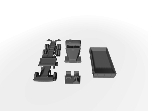 IFA G5 Pritsche 3D-Modell 3D Modell