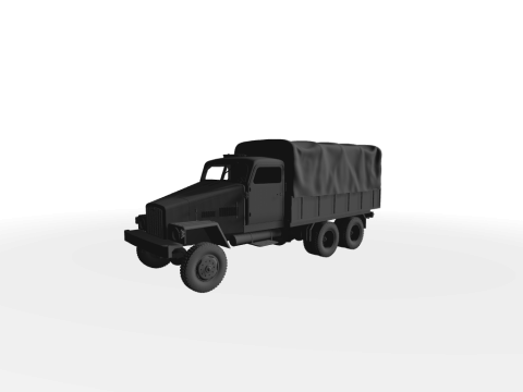 IFA G5 Pritsche mit Planen-Aufbau 3D-Modell 3D Modell
