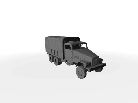 IFA G5 Pritsche mit Planen-Aufbau 3D-Modell 3D Model