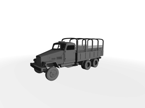 IFA G5 Pritsche mit Planen-Gestell 3D-Modell 3D Modell