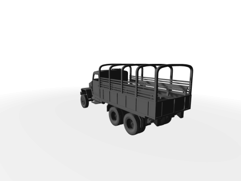 IFA G5 Pritsche mit Planen-Gestell 3D-Modell 3D Модель