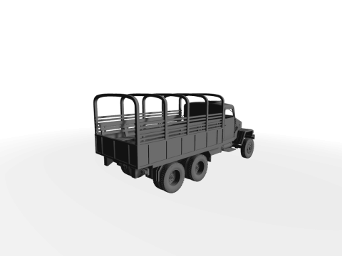 IFA G5 Pritsche mit Planen-Gestell 3D-Modell 3D Модель