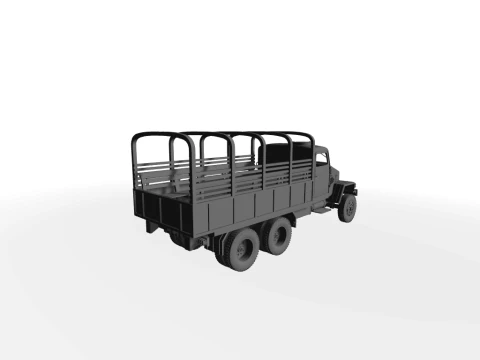 IFA G5 Pritsche mit Planen-Gestell 3D-Modell 3D Model