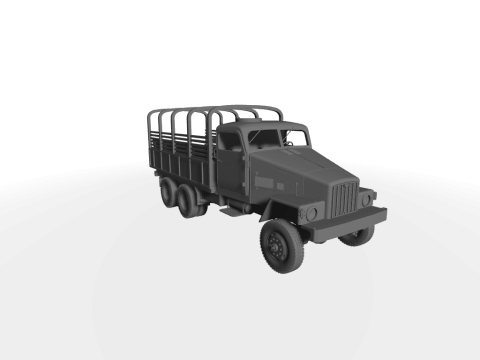 IFA G5 Pritsche mit Planen-Gestell 3D-Modell 3D Модель