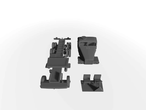 IFA G5 ohne Aufbau 3D-Modell 3D Model