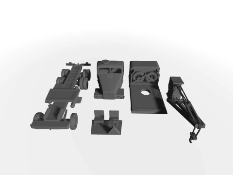 IFA G5 Abschlepper 3D-Modell 3D Model