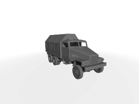 IFA G5 Pritsche mit Planen-Aufbau 3D-Modell 3D Модель