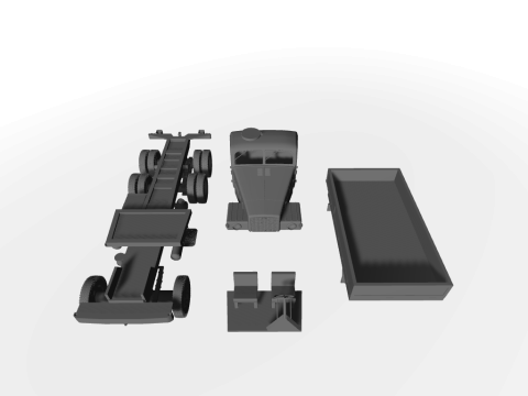 IFA G5 Pritsche typ02 3D-Modell 3D Модель