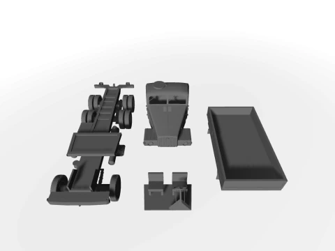 IFA G5 Pritsche typ02 3D-Modell 3D Model