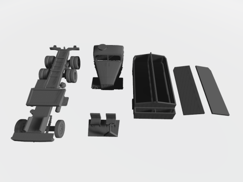 IFA G5 Gelndeentgiftungsfahrzeug 3D 模型 3D 模型