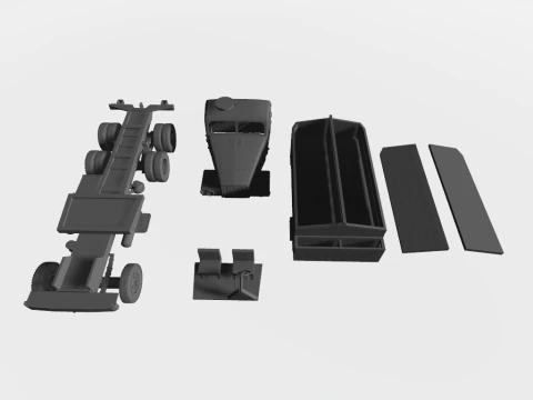 IFA G5 Gelndeentgiftungsfahrzeug 3D-Modell 3D Model