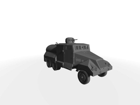 IFA G5SK2 WaWe Wasserwerfer 3D-Modell 3Dモデル