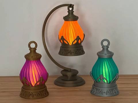 Fantasy Miniature Tea Light Lantern Collectible 3D Print 3D Model