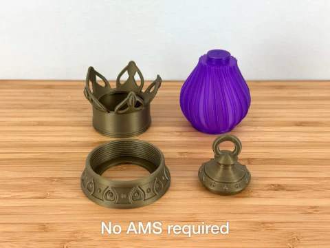 Fantasy Miniature Tea Light Lantern Collectible 3D Print 3D Model