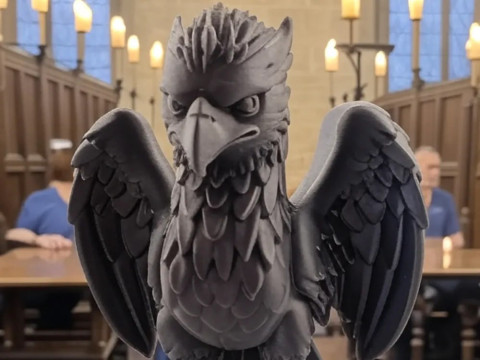Mythical Griffin Figure Statue Collectible 3D Print Model 3D