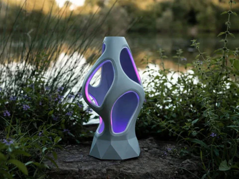 Luma Flux Modern Lamp Sculpture Futuristic Decor 3D Print 3D Model