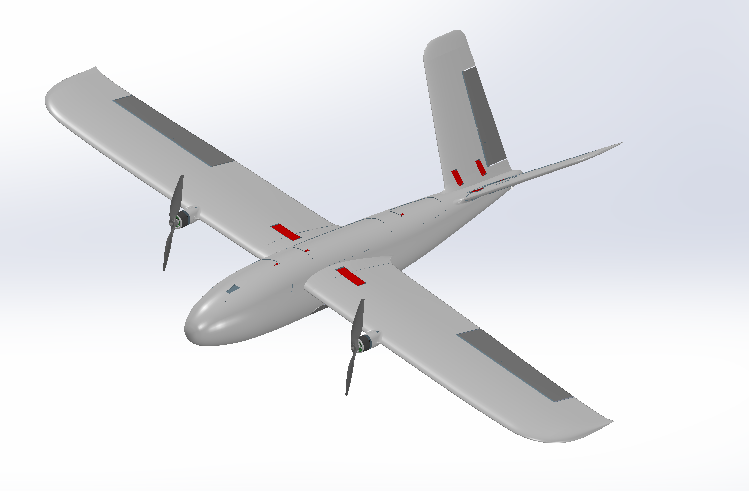 VENTURA 1600 - HIGH-PERFORMANCE FIXED WING UAV Modelo de Impressão 3D .c4d .max .obj .3ds .fbx .stl .blend