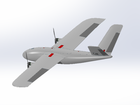 VENTURA 1600 - HIGH-PERFORMANCE FIXED WING UAV Modelo de Impressão 3D