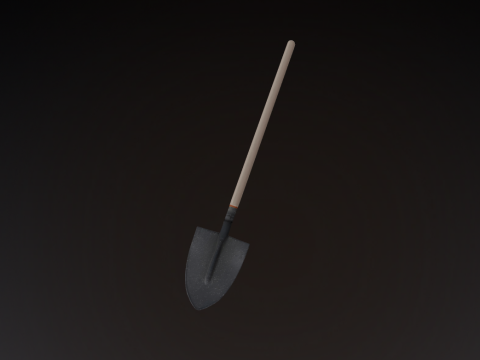 Realistic Shovel Modèle 3D