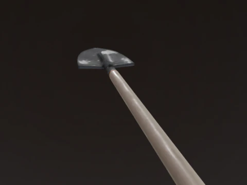Realistic Shovel 3D Model