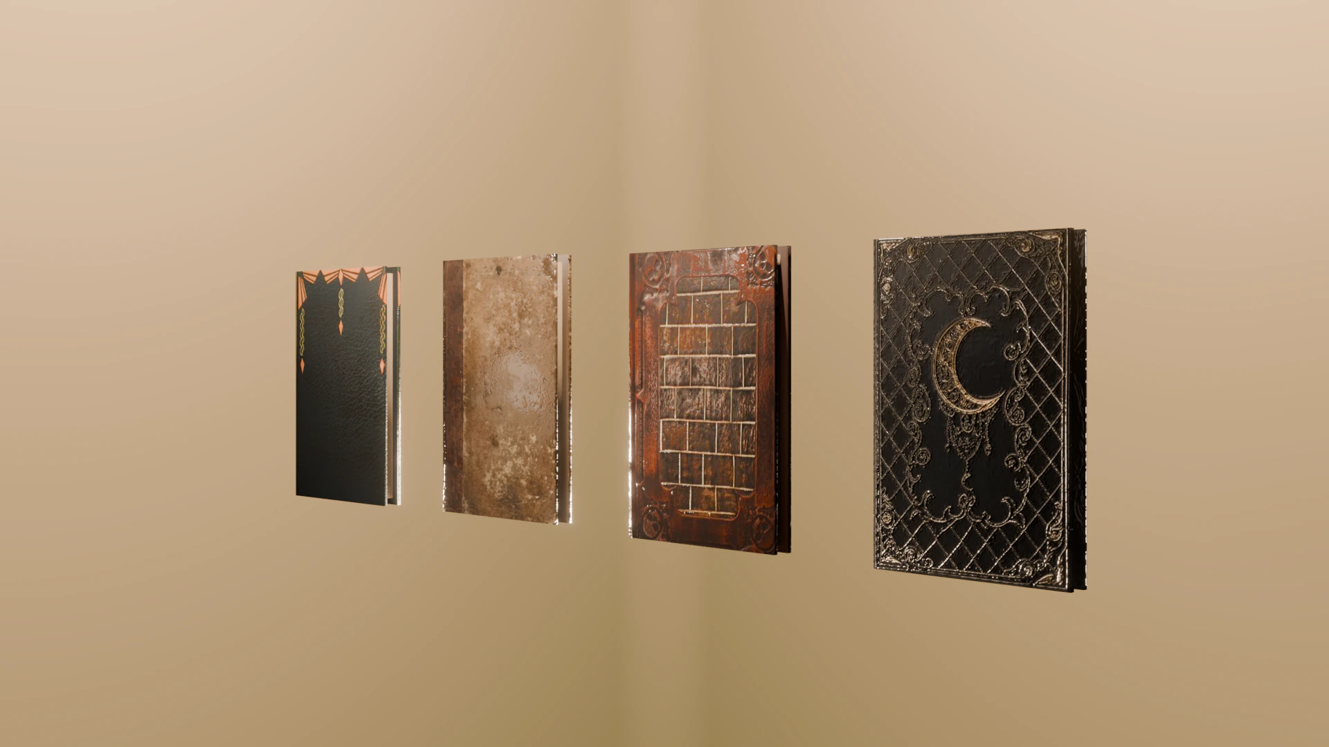 Magic books 3D Model .c4d .max .obj .3ds .fbx .stl .blend 