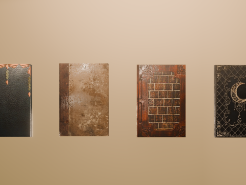 Magiczne książki Model 3D