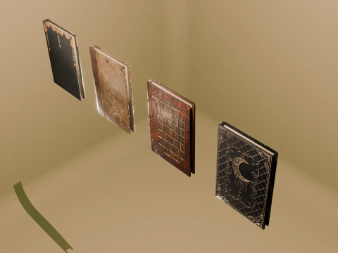 Magic books 3D Model