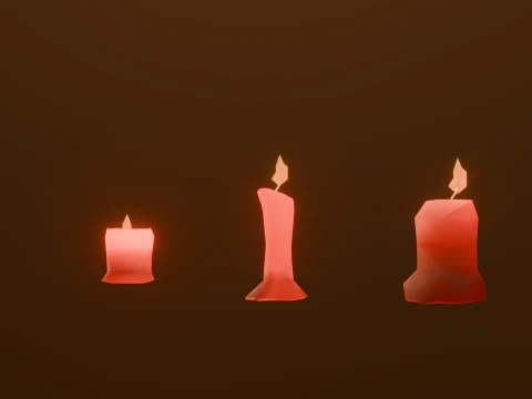 Fantasy Candle 3D Model