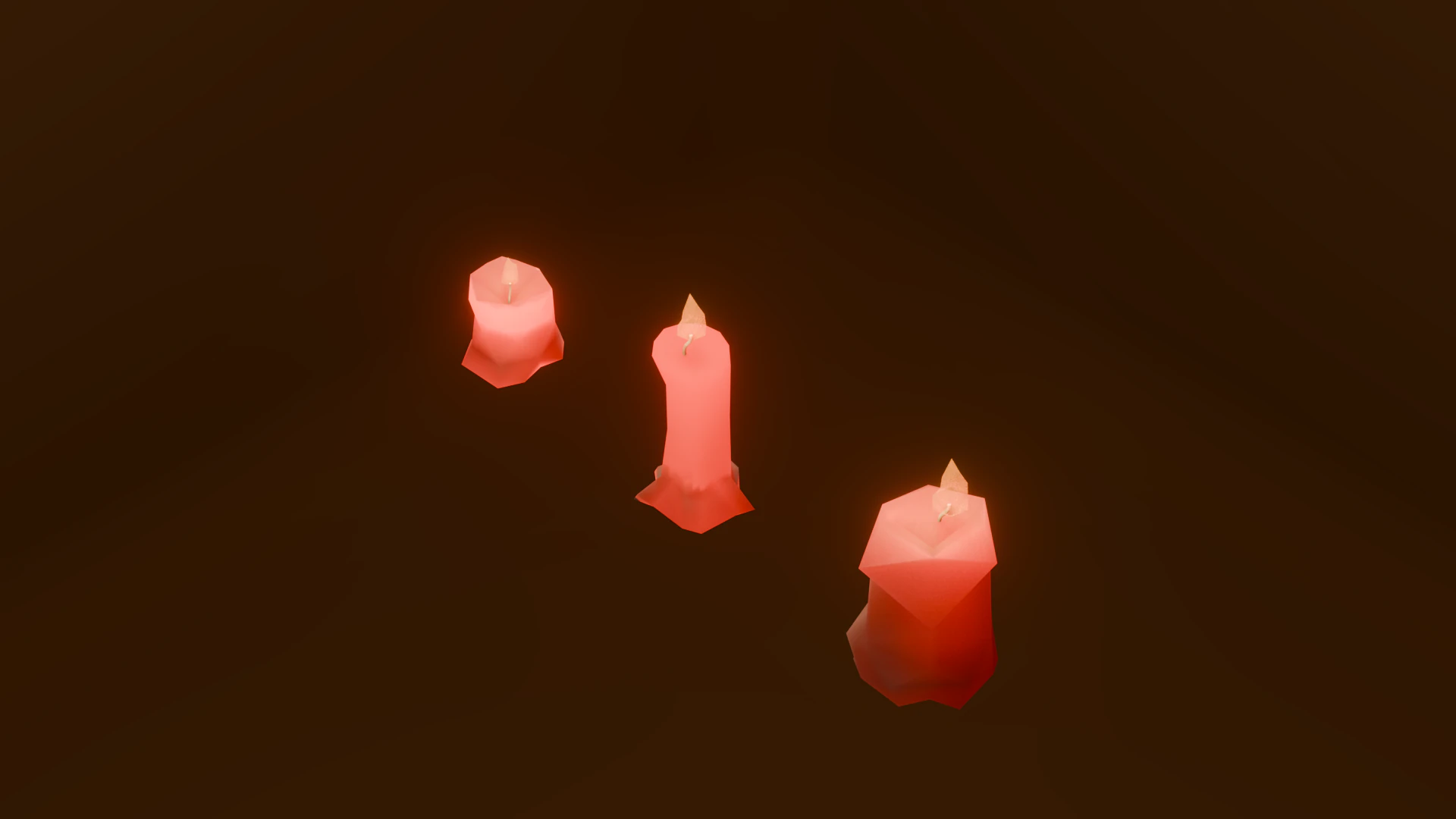 Fantasy Candle 3D Model .c4d .max .obj .3ds .fbx .stl .blend 